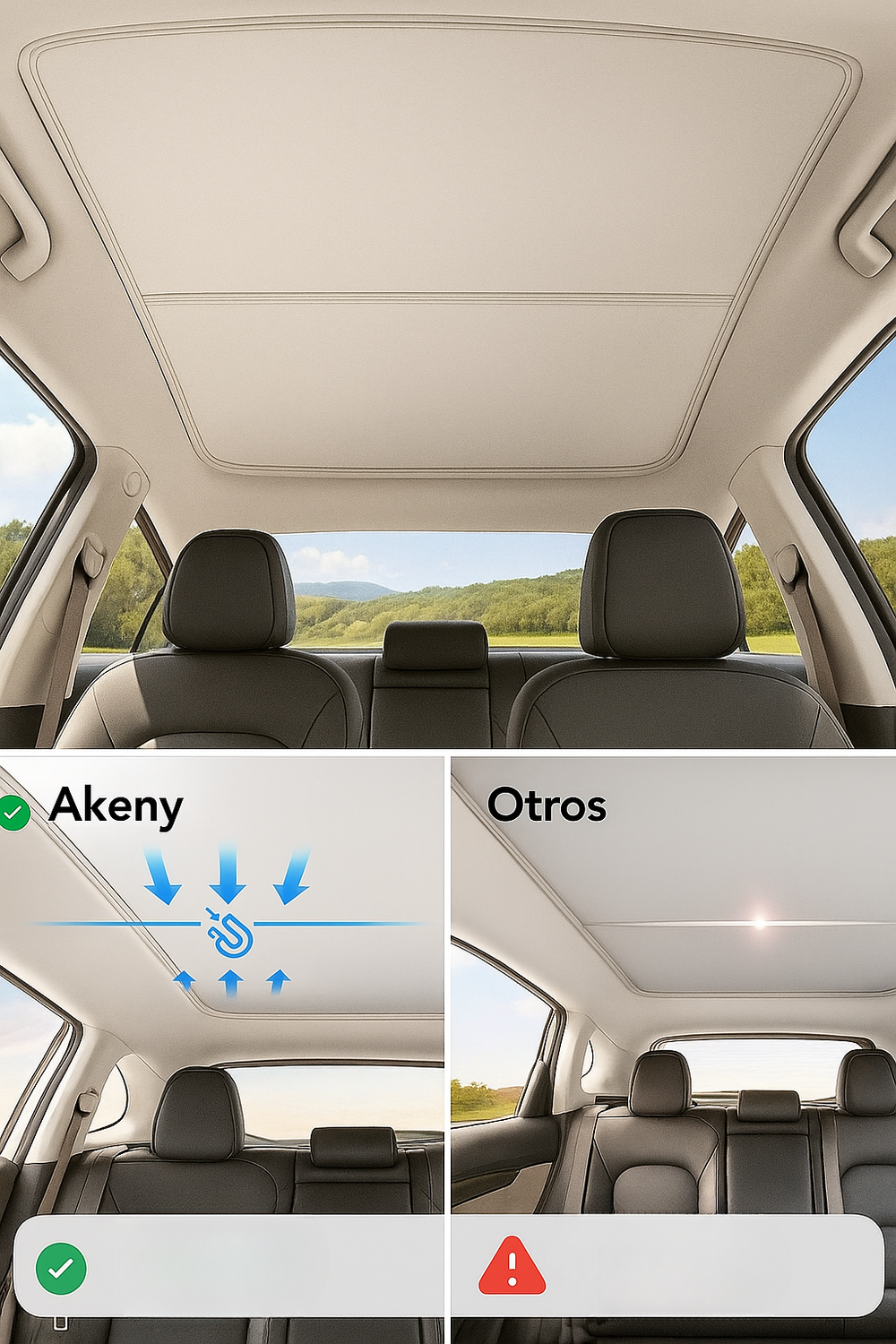 Cortinas Solares para Tesla Model 3 | Akeny