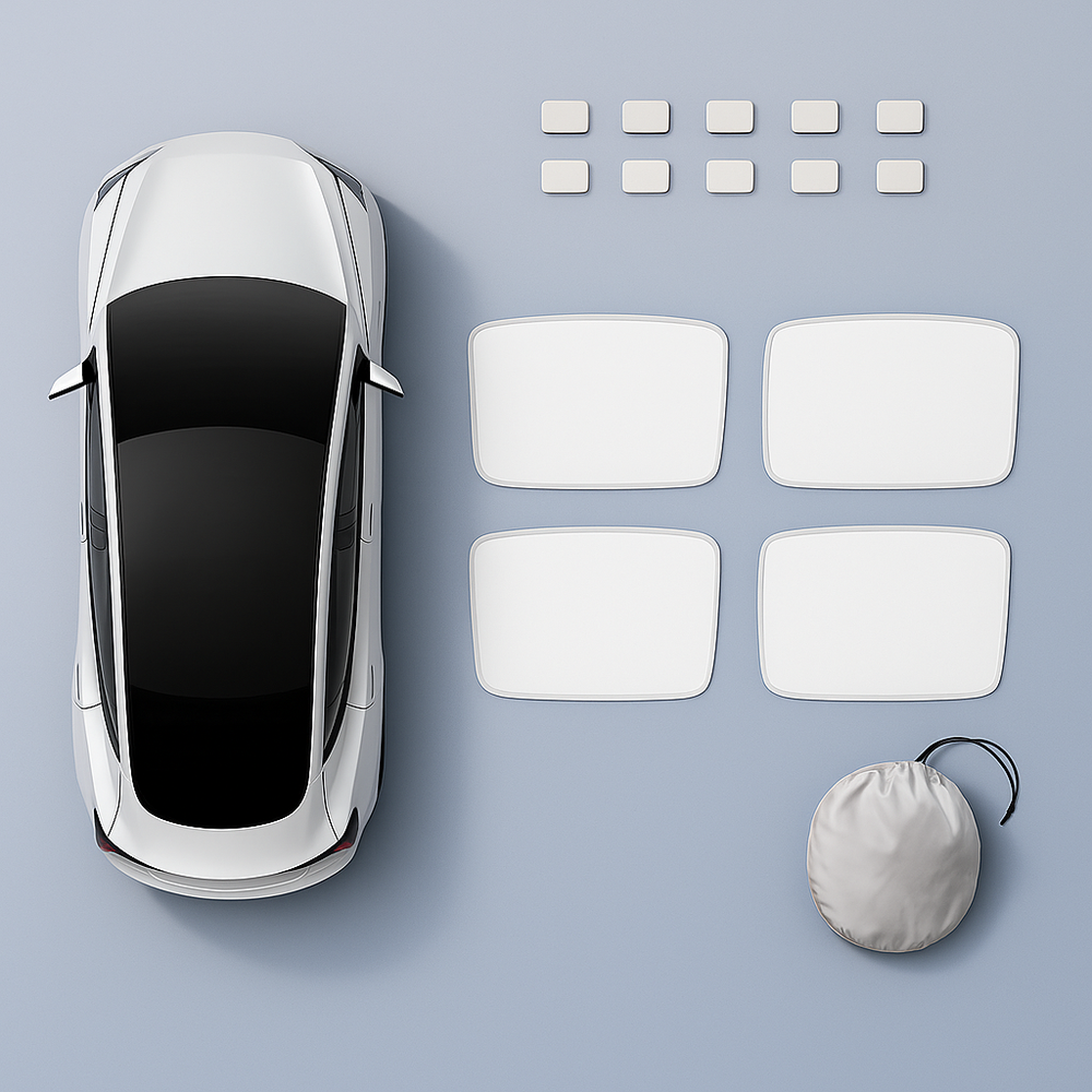 Cortinas Solares para Tesla Model 3 | Akeny
